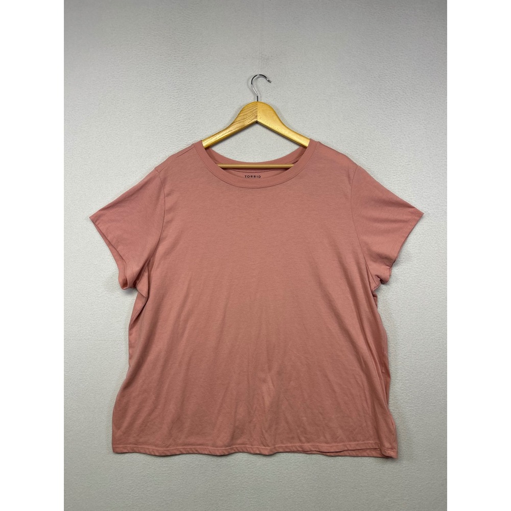 Minimalist Torrid Womens 3 Pink Classic Fit Short Sleeve Crew Neck T-Shirt